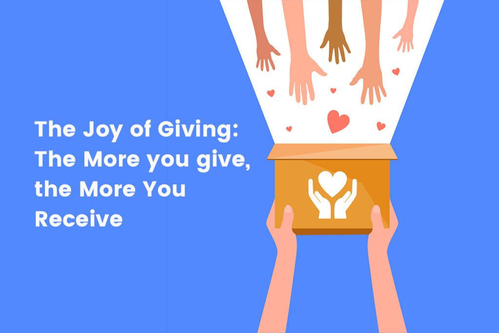short essay on joy of giving